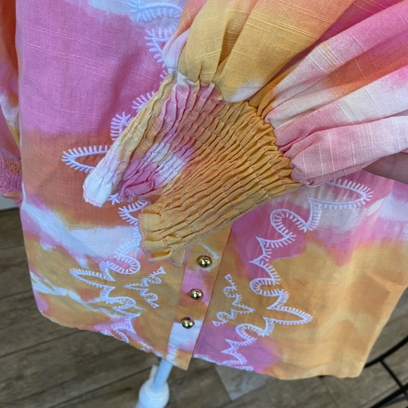 Miss June NWT Bohemian Chic Hayley Peasant Shirt - Picture 8 of 9